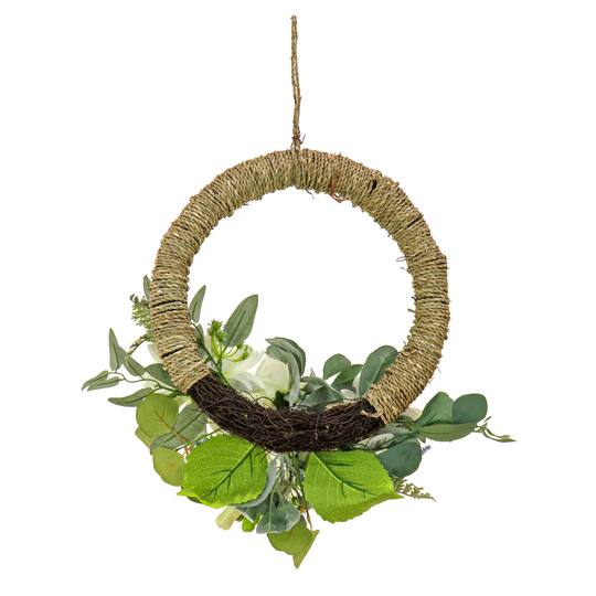 20" Dahlia, Peony, & Hydrangea Hoop Wreath